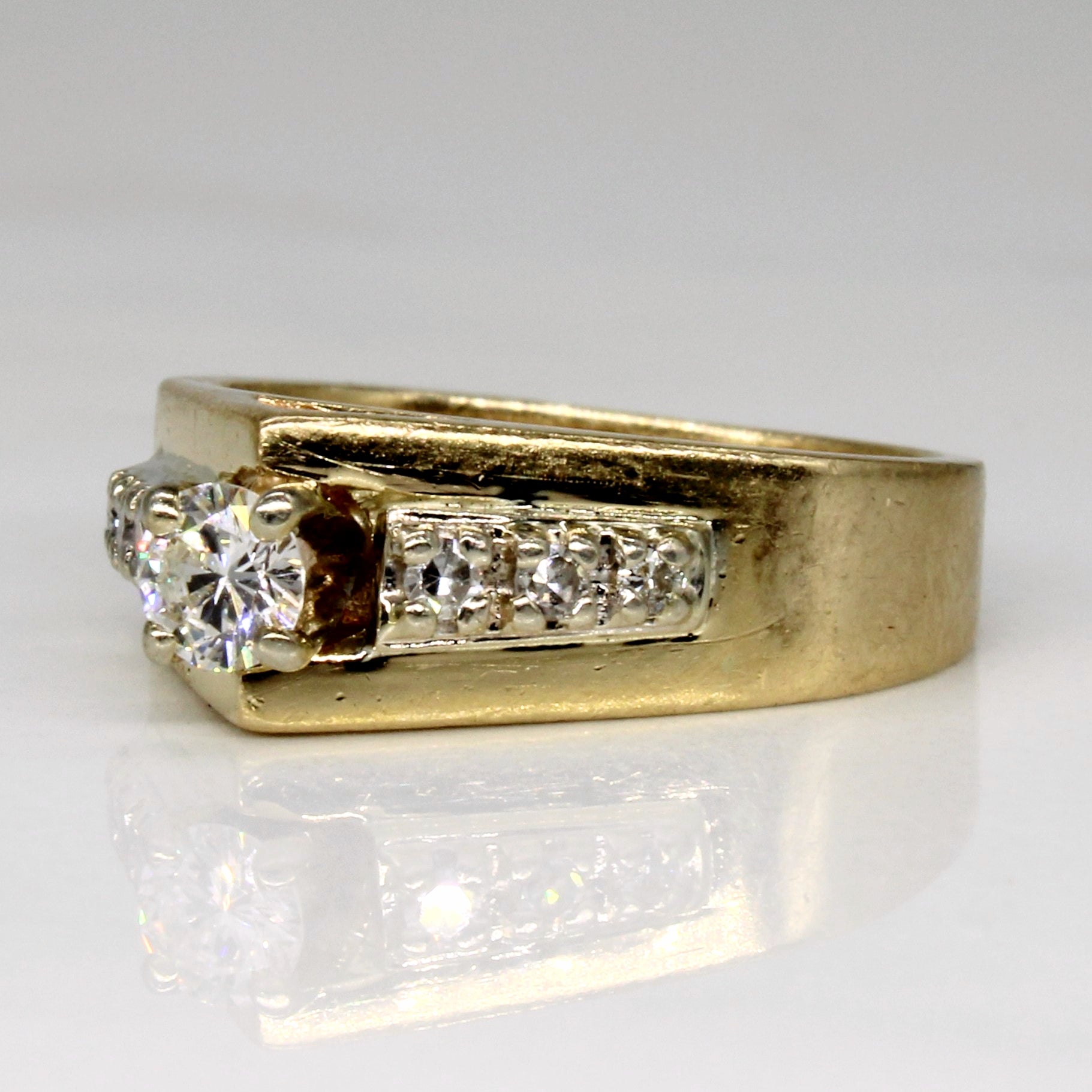 High Set Diamond Ring | 0.26ctw | SZ 4.5 |