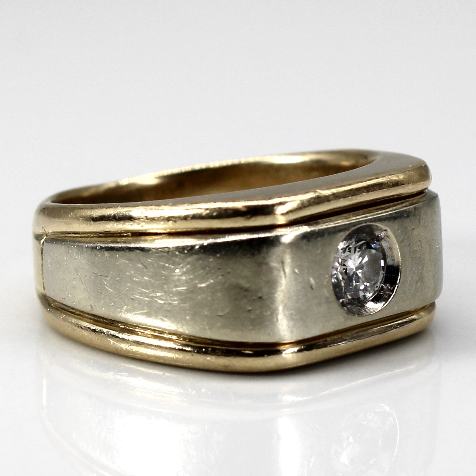 Flush Set Solitaire Diamond Ring | 0.20ct | SZ 8.5 |
