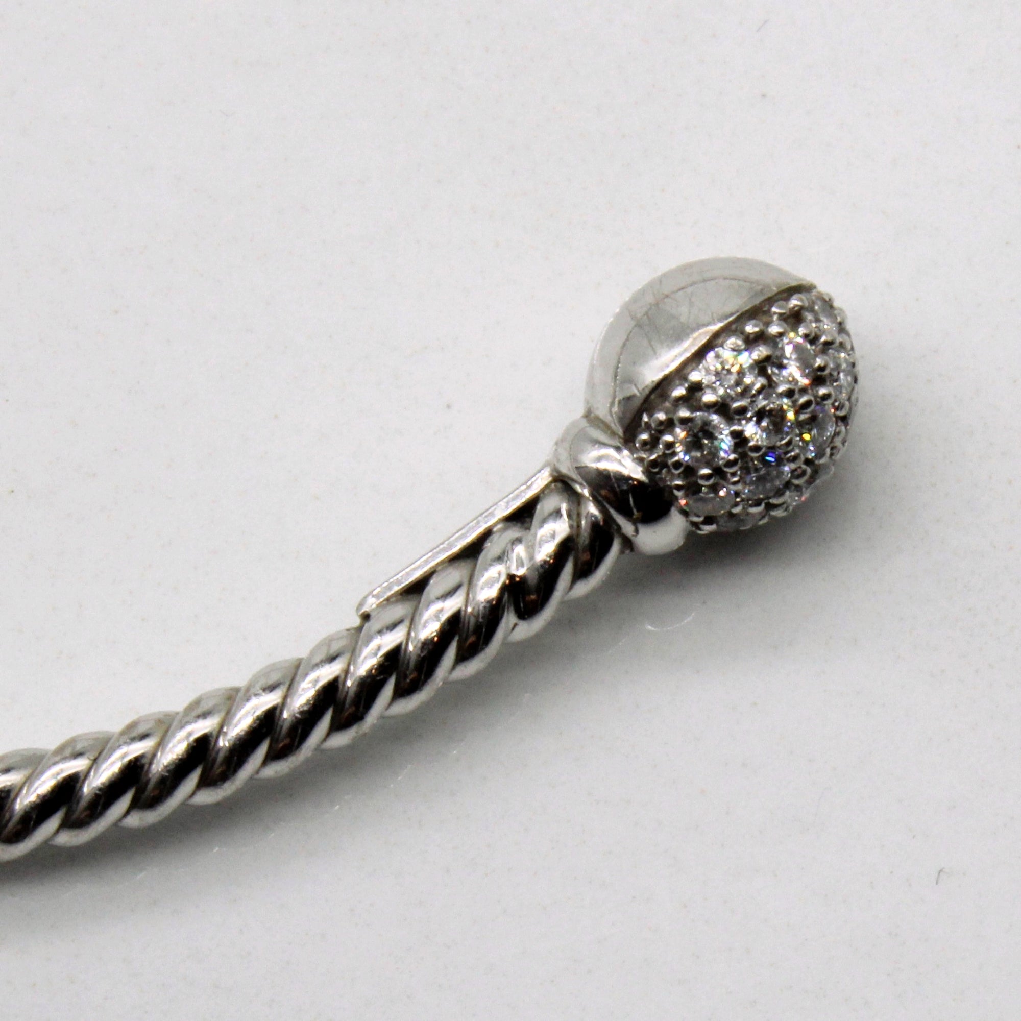 Pearl & Diamond Cuff Bracelet | 0.15ctw | 6