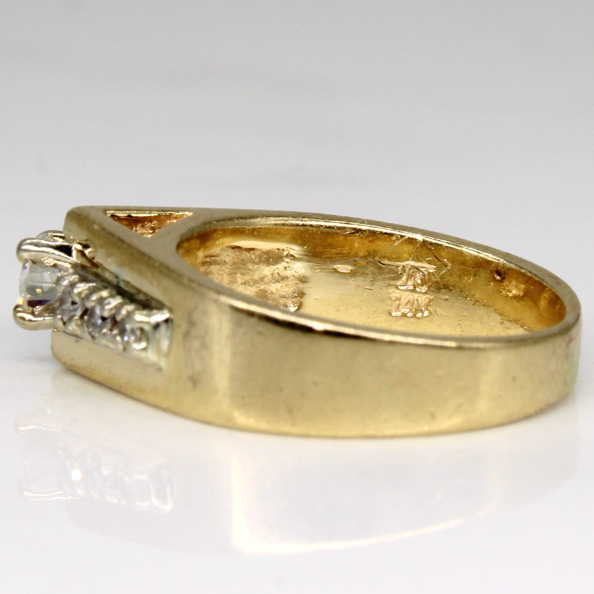 High Set Diamond Ring | 0.26ctw | SZ 4.5 |