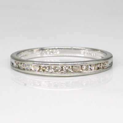 Channel Set Diamond Platinum Ring | 0.09ctw | SZ 4.75 |