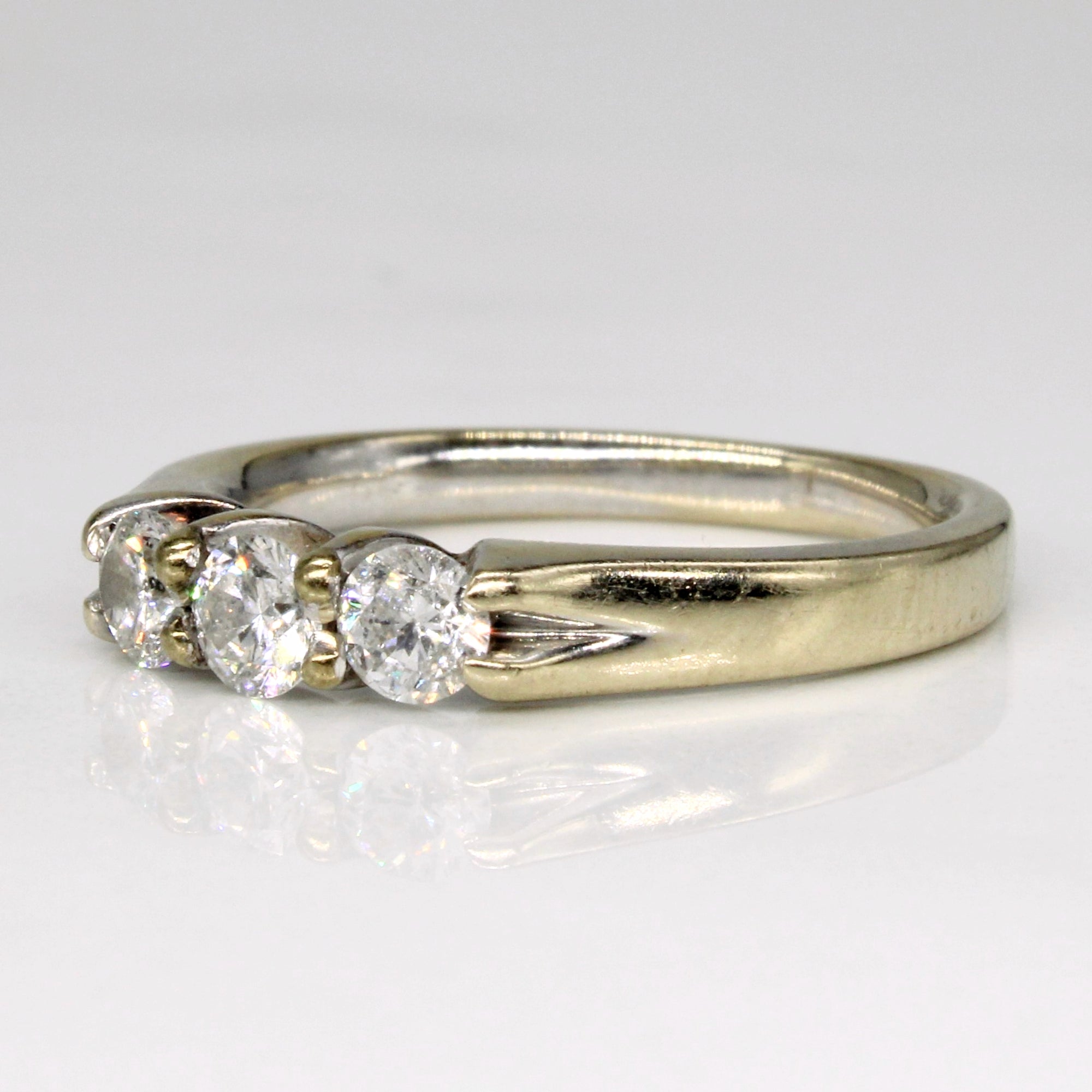 Three Stone Diamond Ring | 0.48ctw | SZ 5.25 |