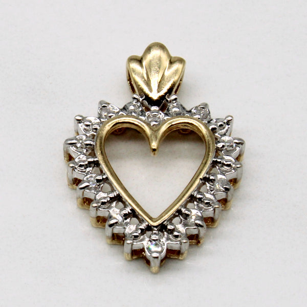 Diamond Heart Shaped Pendant | 0.05ctw |