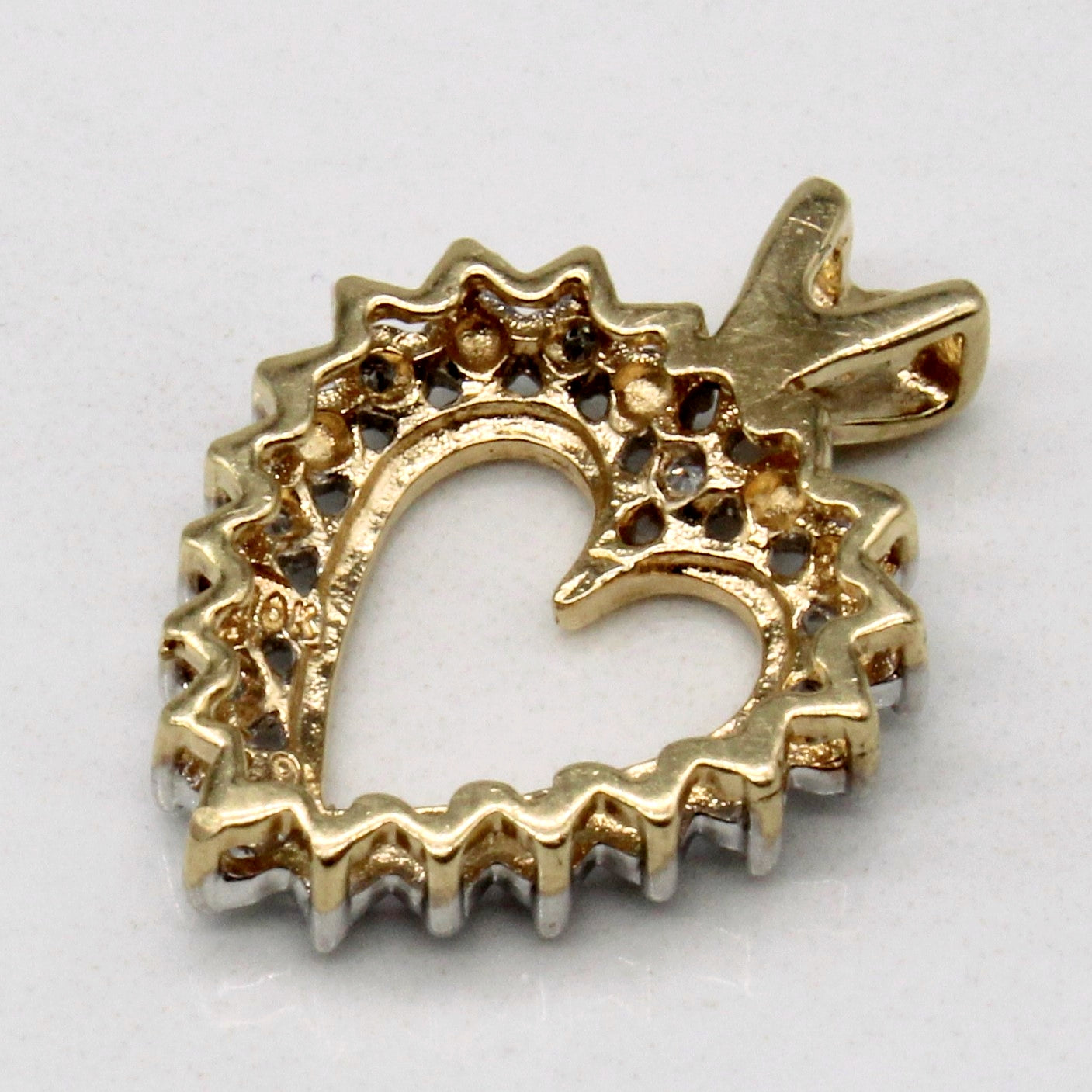 Diamond Heart Shaped Pendant | 0.05ctw |