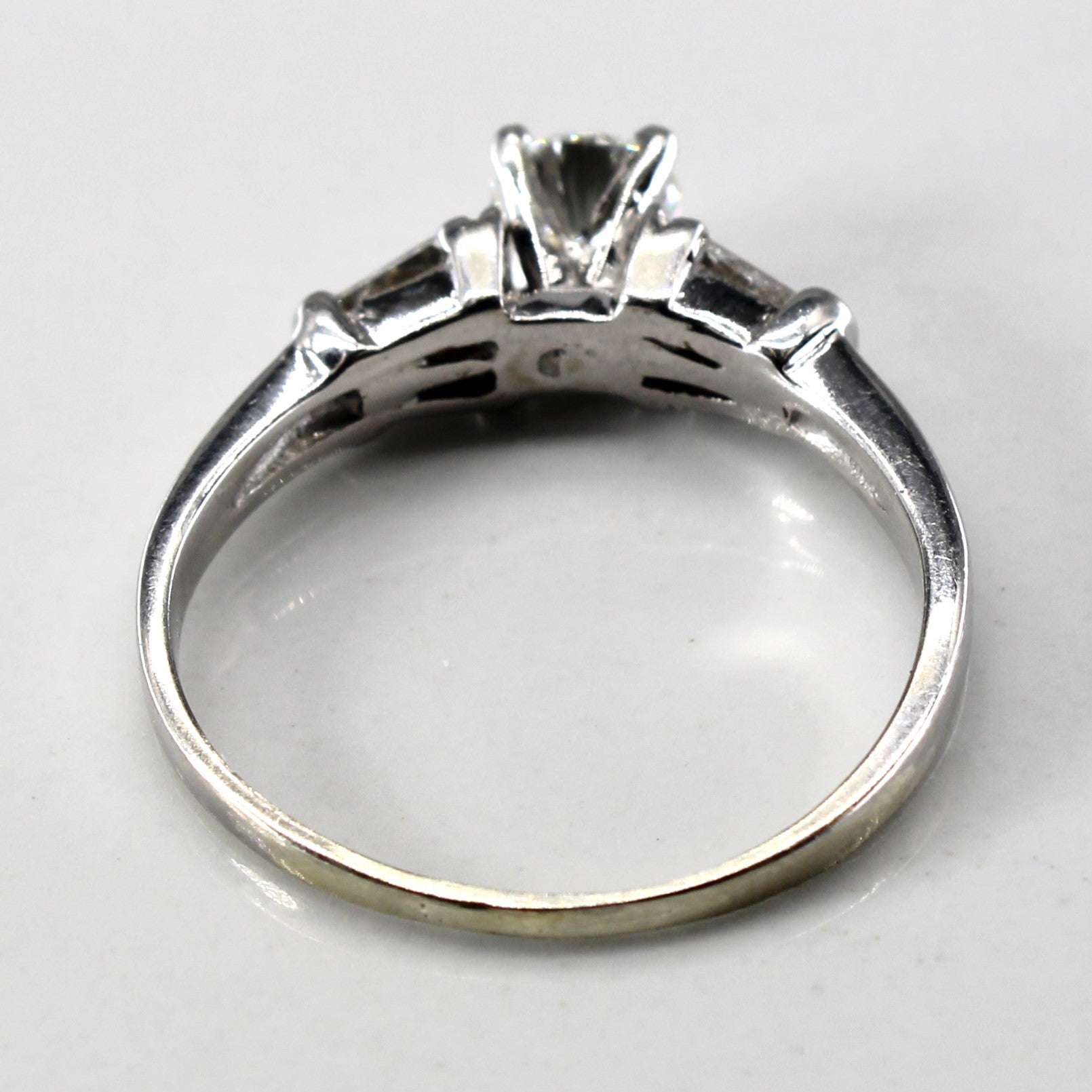 Solitaire with Accents Diamond Ring | 0.58ctw | SZ 6.5 |