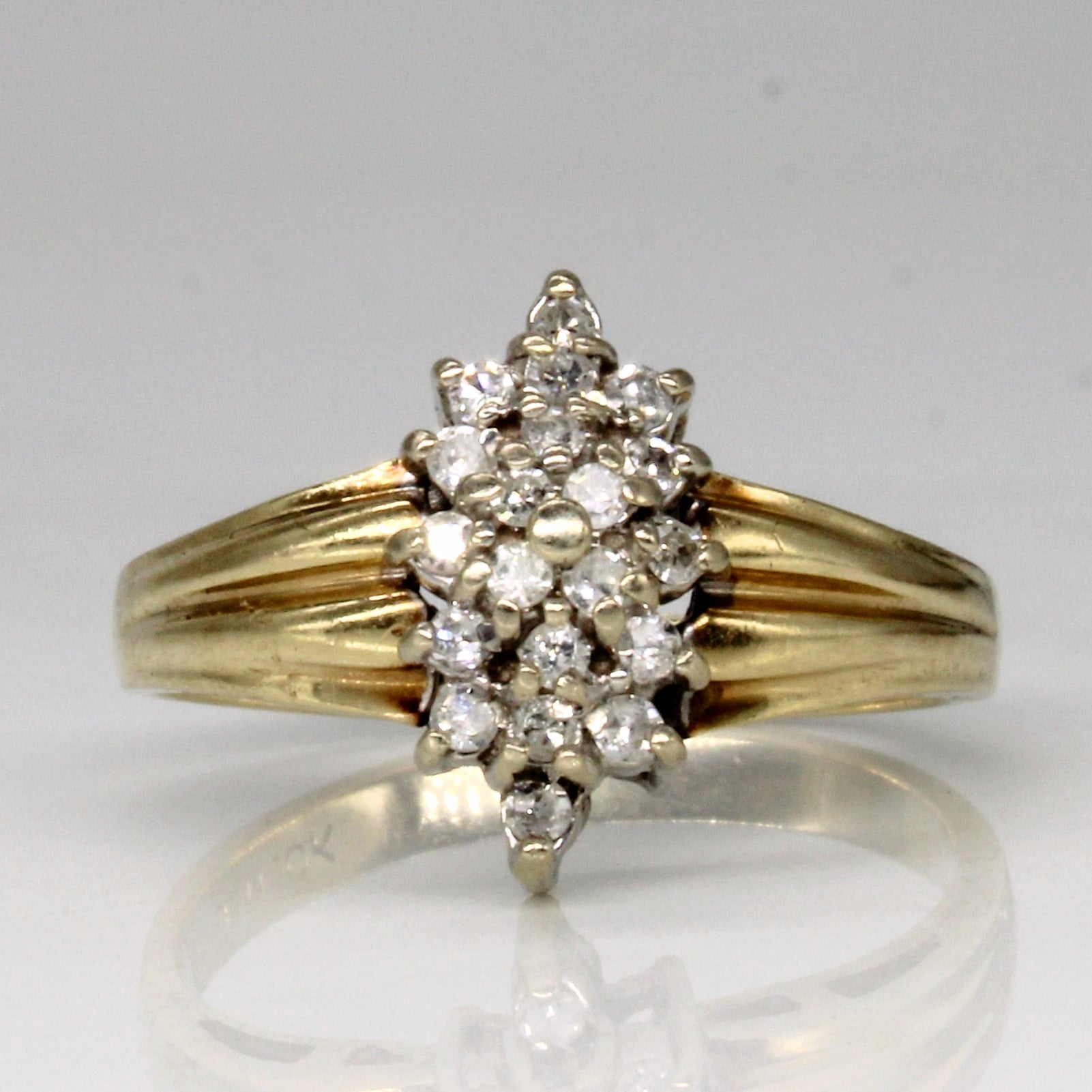 Diamond Cluster Ring | 0.17ctw | SZ 6.5 |