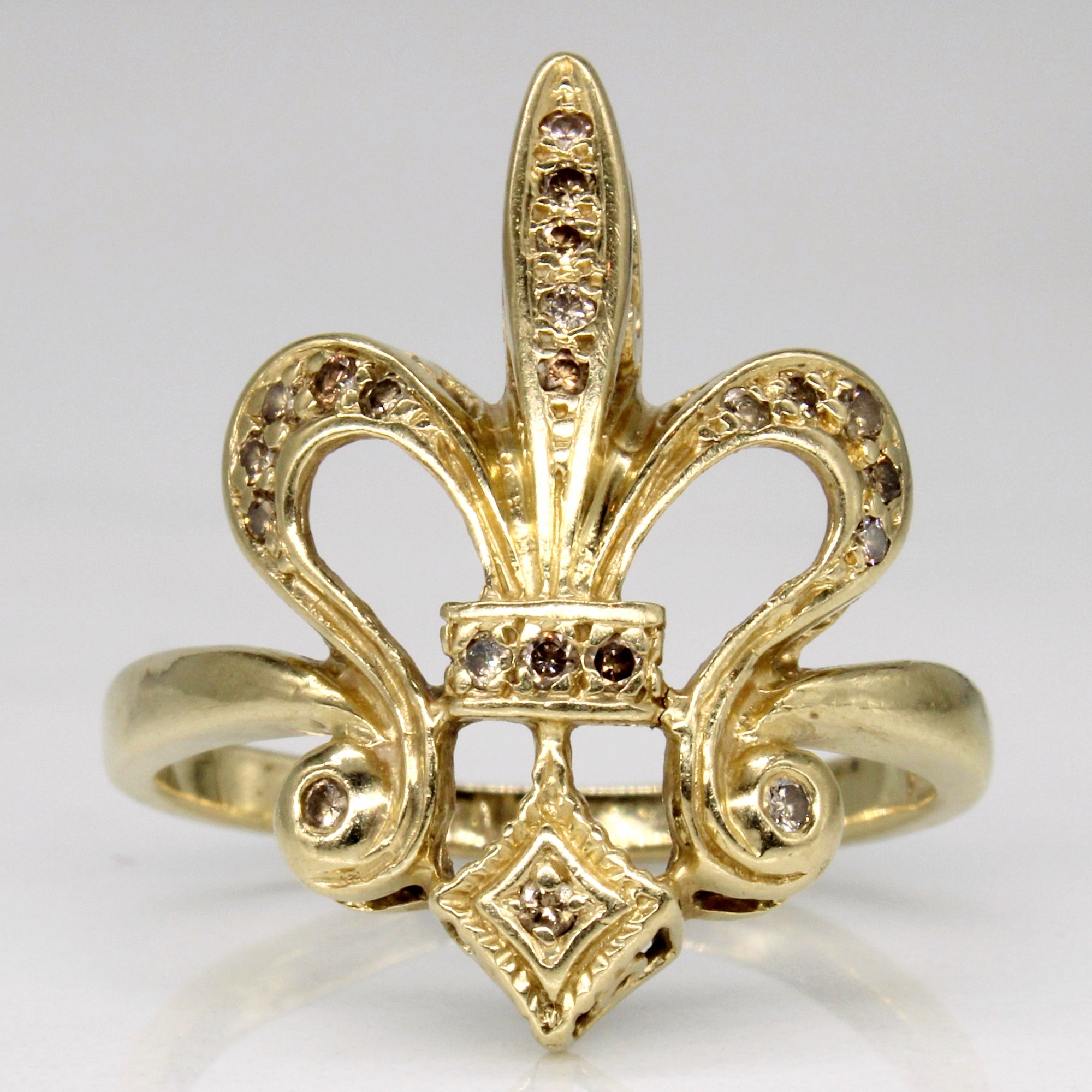 Chocolate Diamond Crest Ring | 0.17ctw | SZ 7 |