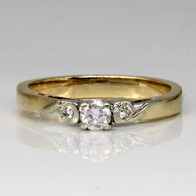 Diamond Three Stone Ring | 0.19ctw | SZ 6.5 |