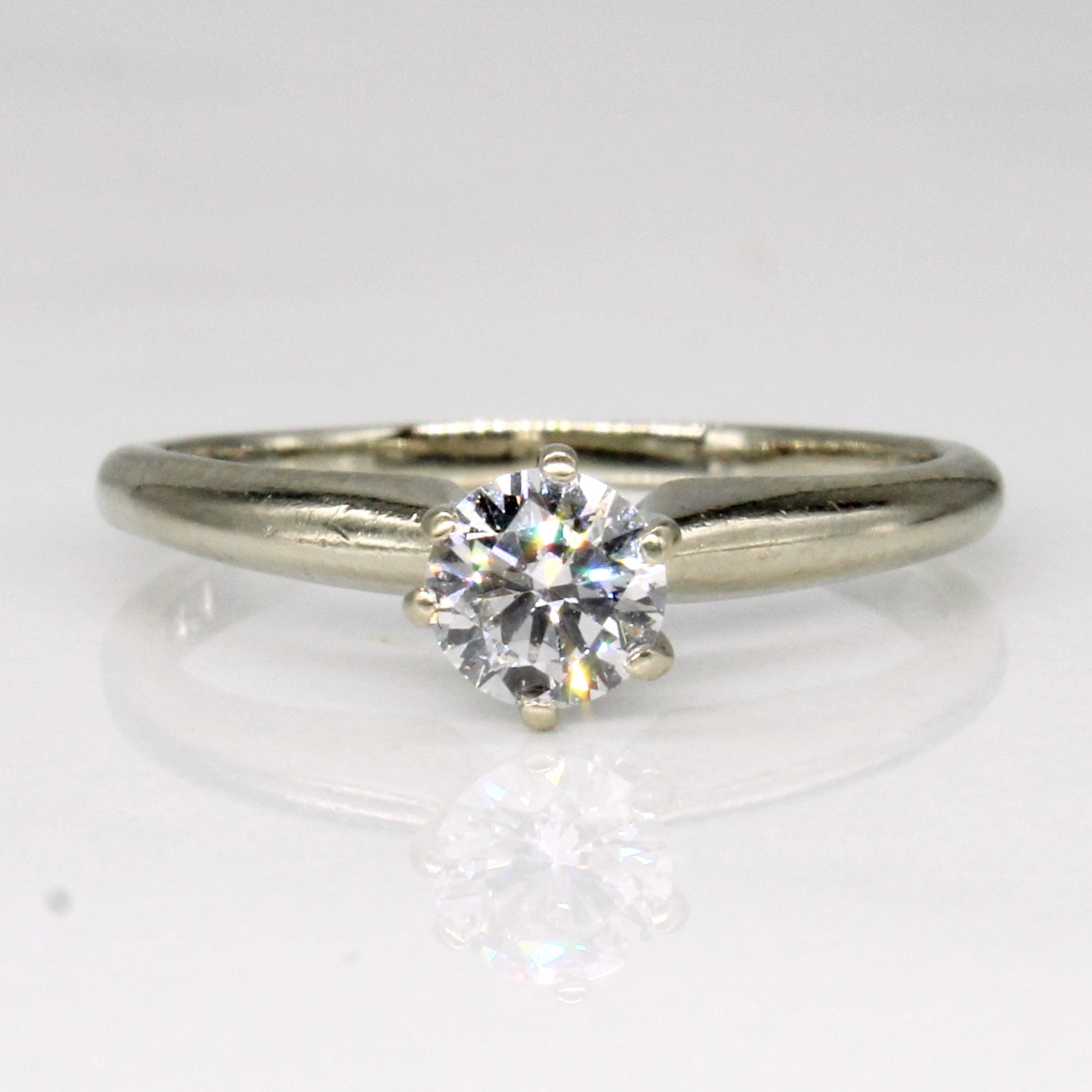 Cathedral Set Diamond 14k Ring | 0.29ct | SZ 3.75 |