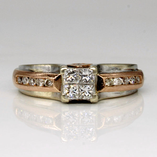 High Set Diamond Engagement Ring | 0.51ctw | SZ 8.25 |