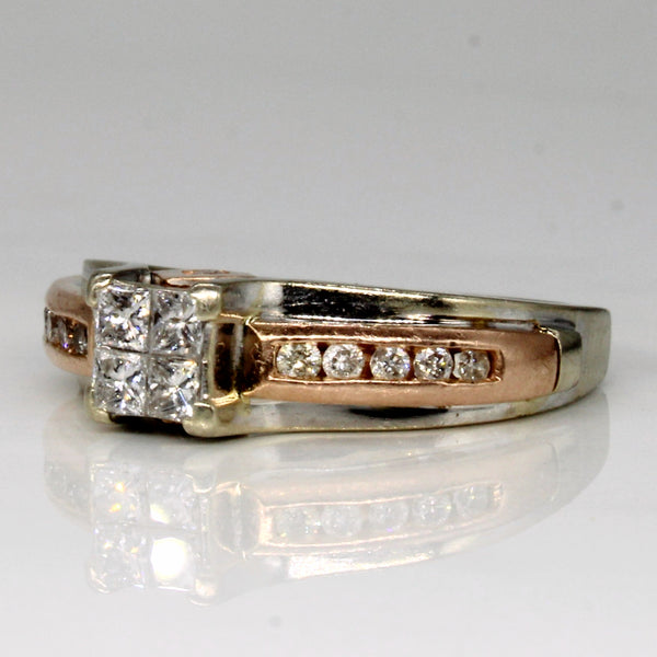 High Set Diamond Engagement Ring | 0.51ctw | SZ 8.25 |