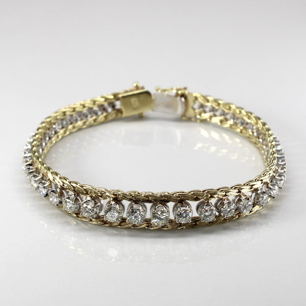 Pave Diamond Chain Bracelet |3.03ctw | 7