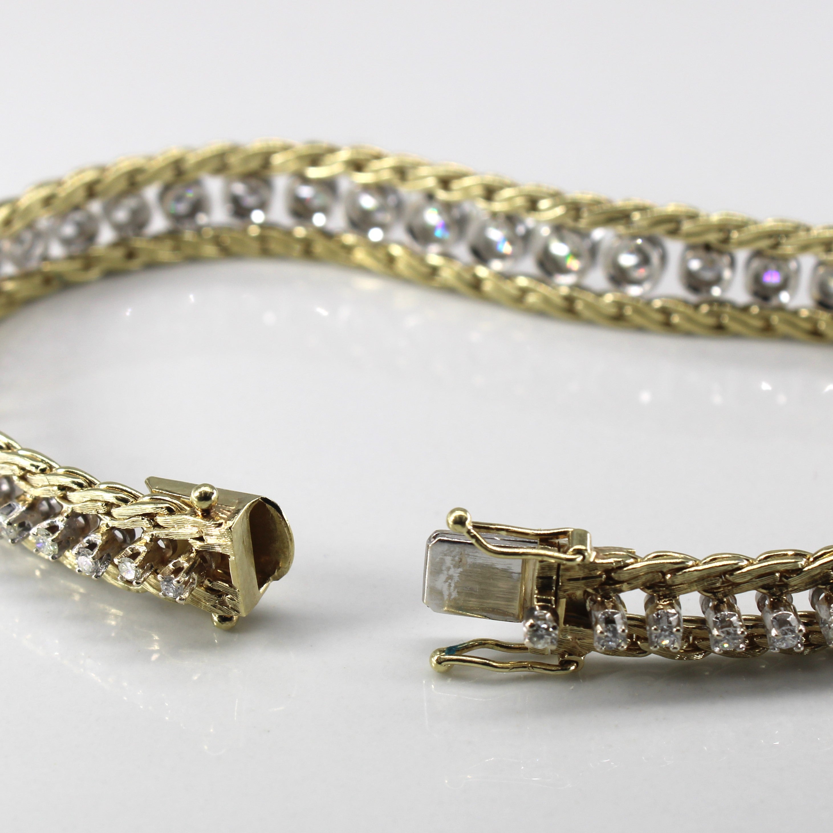 Pave Diamond Chain Bracelet |3.03ctw | 7"|