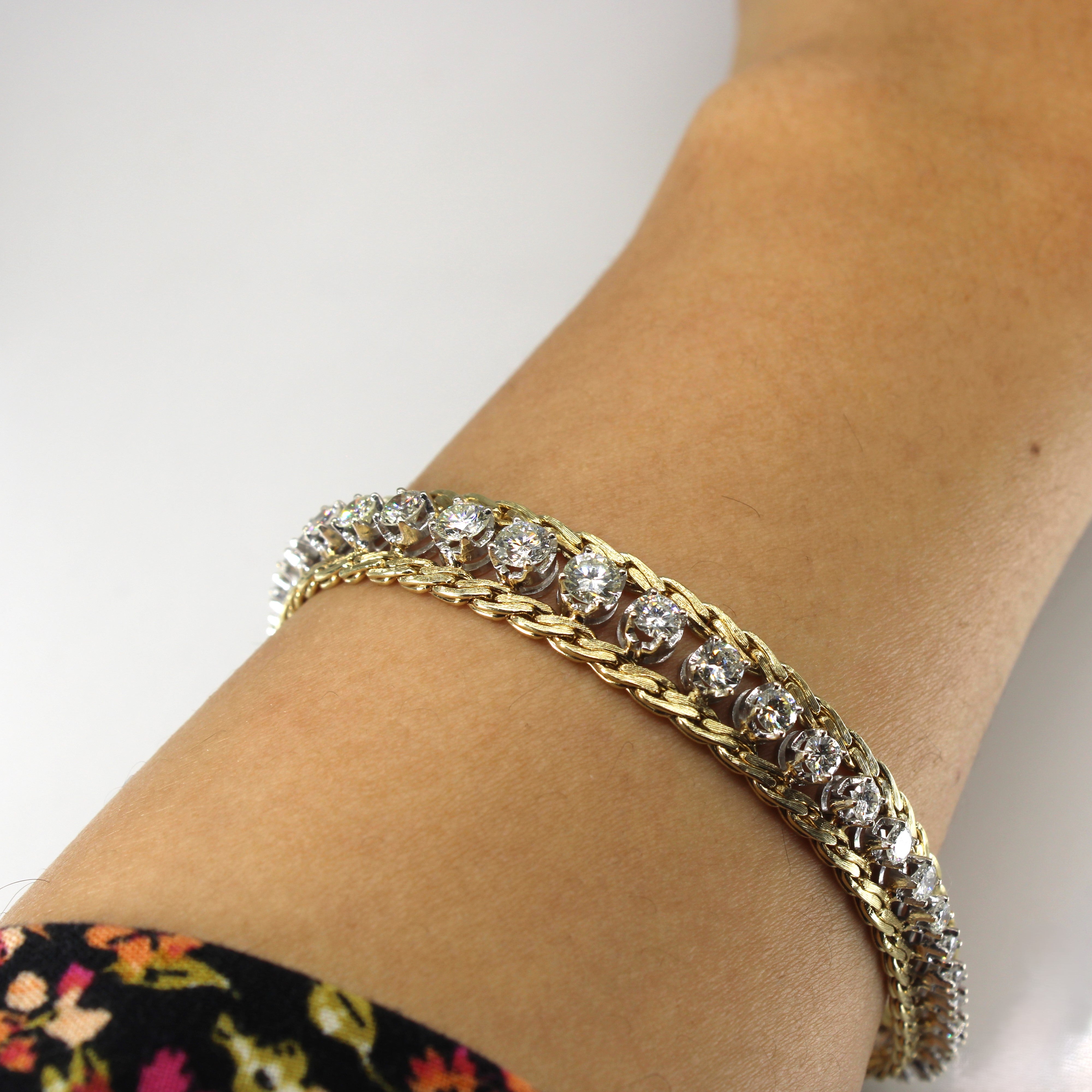 Pave Diamond Chain Bracelet |3.03ctw | 7"|