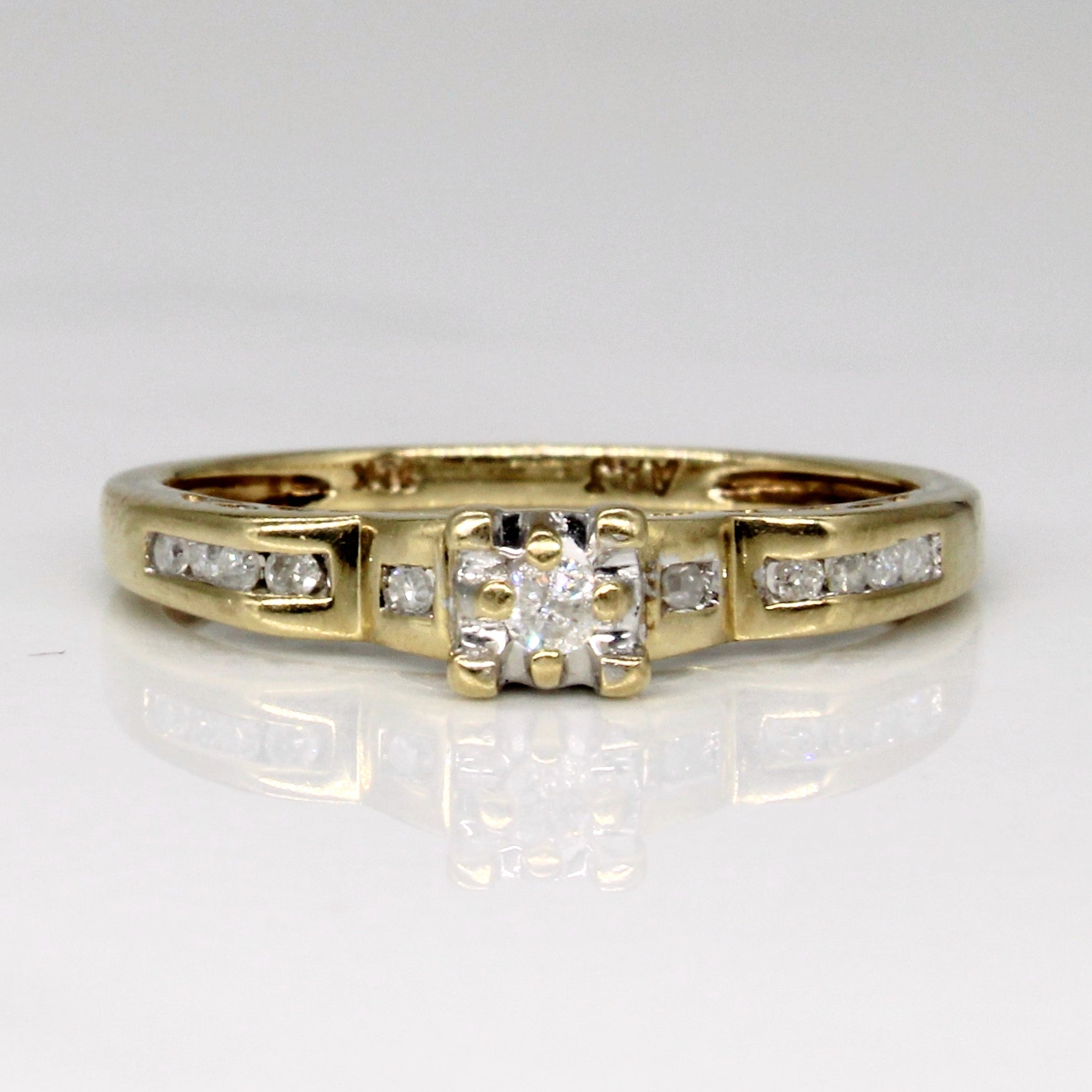 Bague en diamant | 0,08 ct | Taille 7 | 