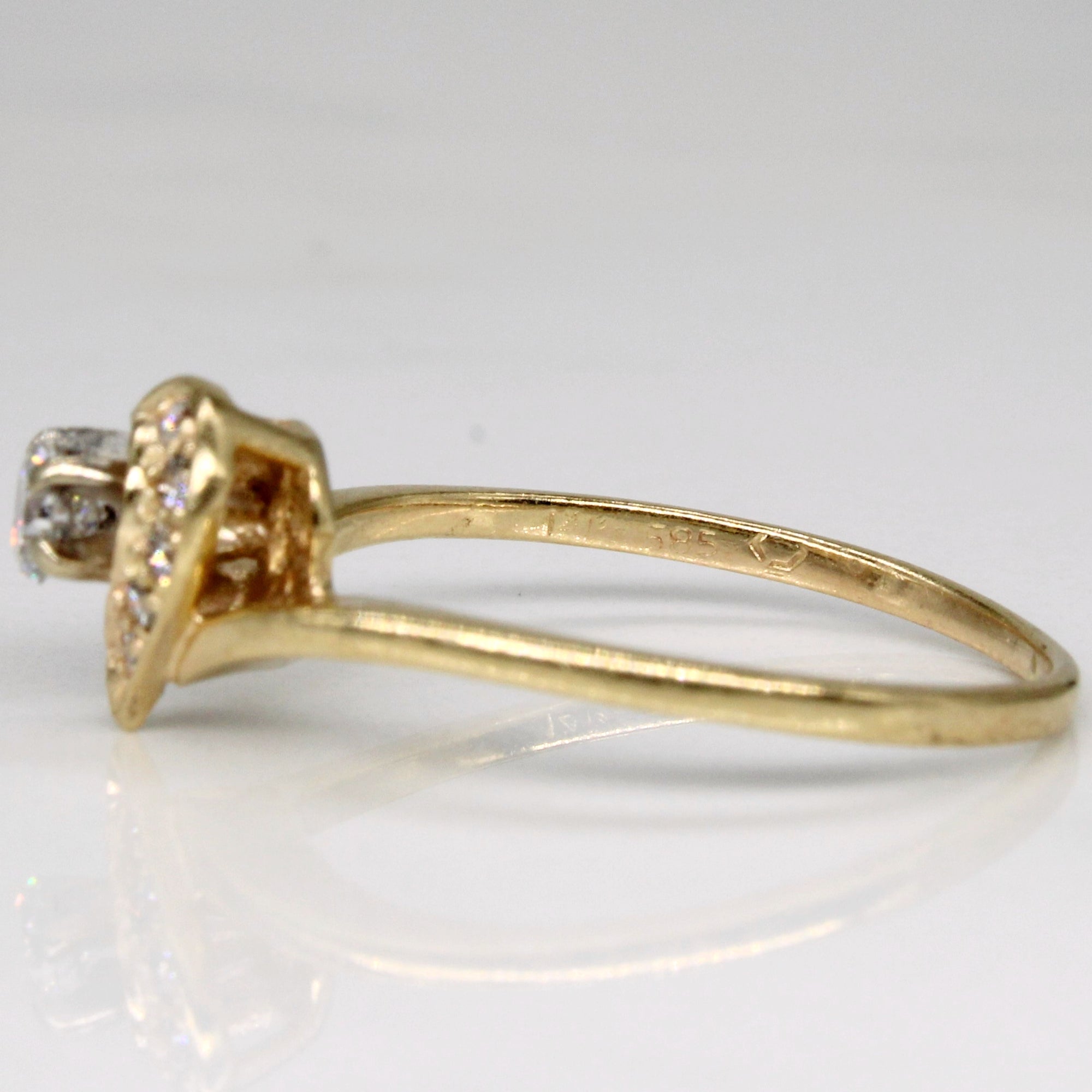 Diamond Heart Ring | 0.18ctw | SZ 6.25 |