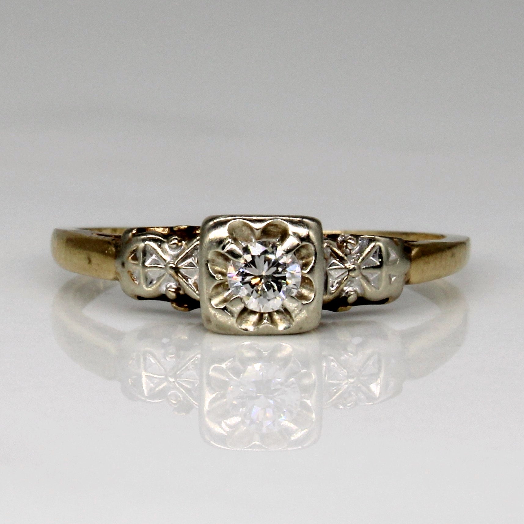 Diamond Single Stone Ring | 0.10ct | SZ 6 |