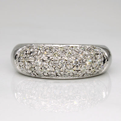 Pave Set Diamond Ring | 0.37ctw | SZ 6.75 |