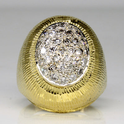 Diamond Cocktail Ring | 0.77ctw | SZ 7.5 |
