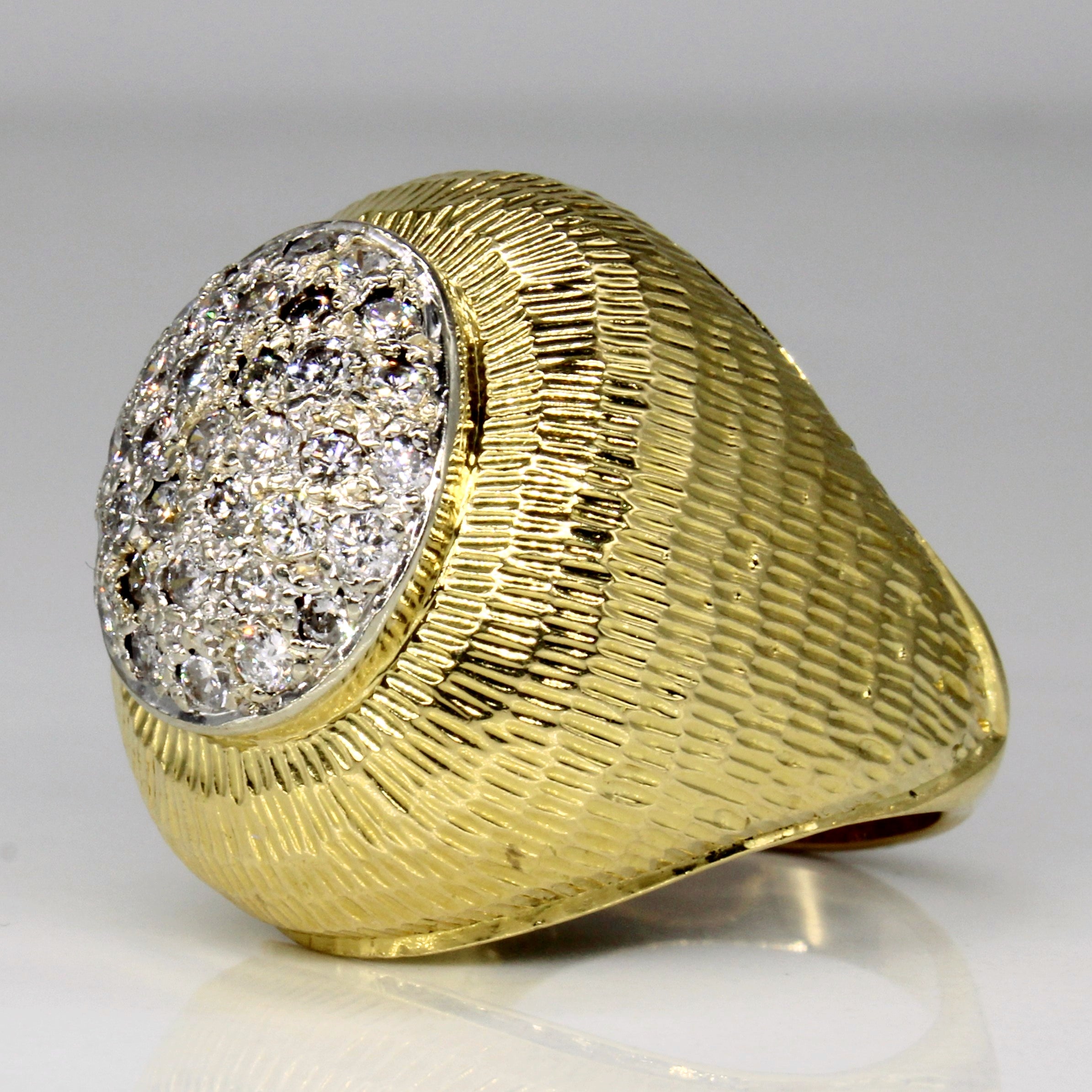 Diamond Cocktail Ring | 0.77ctw | SZ 7.5 |