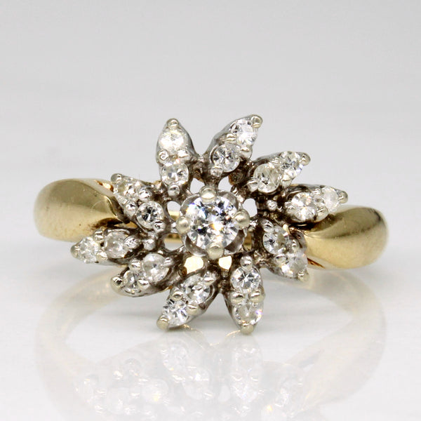 Diamond Cocktail Ring | 0.30ctw | SZ 6.25 |