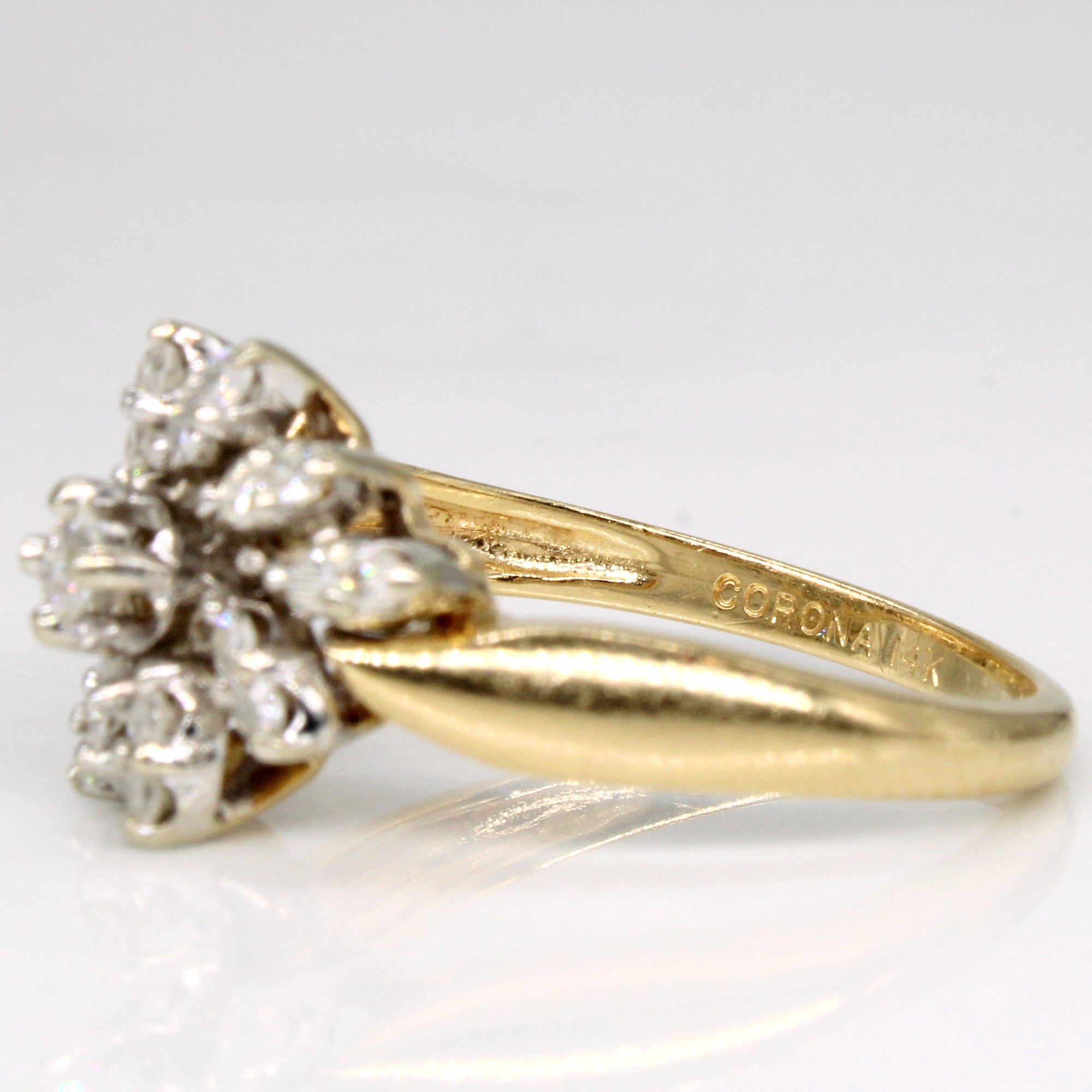 Diamond Cocktail Ring | 0.30ctw | SZ 6.25 |