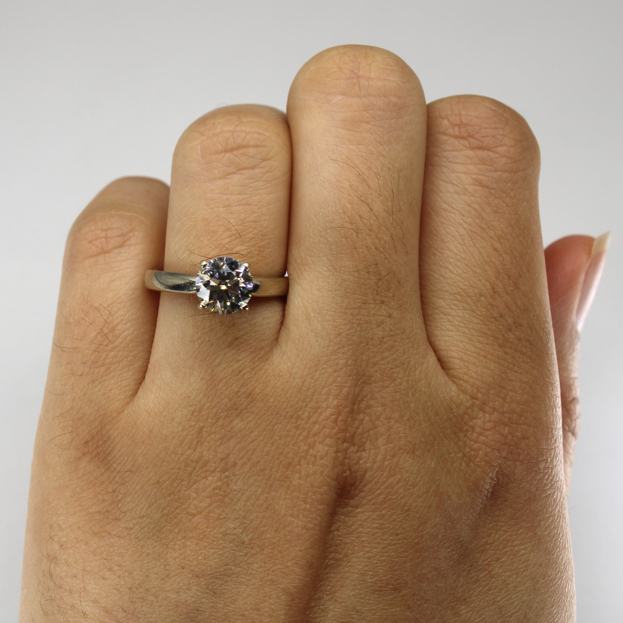 GIA Certified Solitaire Diamond Engagement Ring | 1.51ct VS2 I VG | SZ 6.25 |