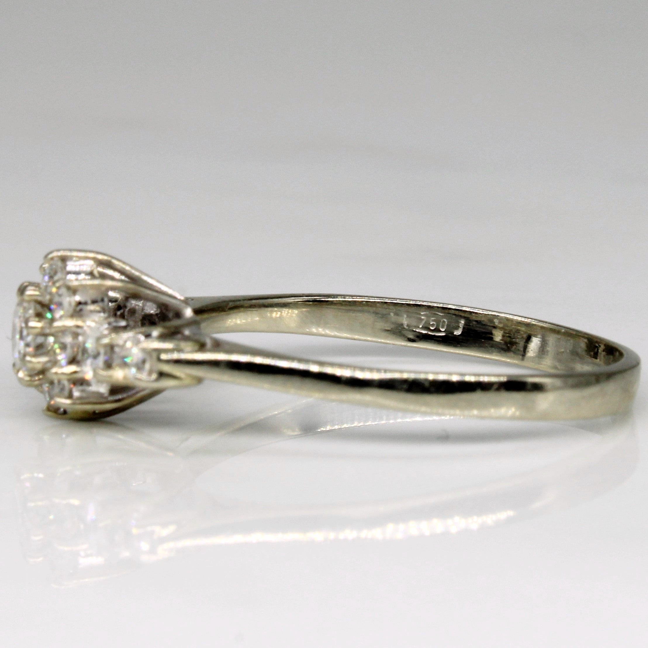 High Set Diamond Engagement Ring | 0.47ctw | SZ 7.25 |