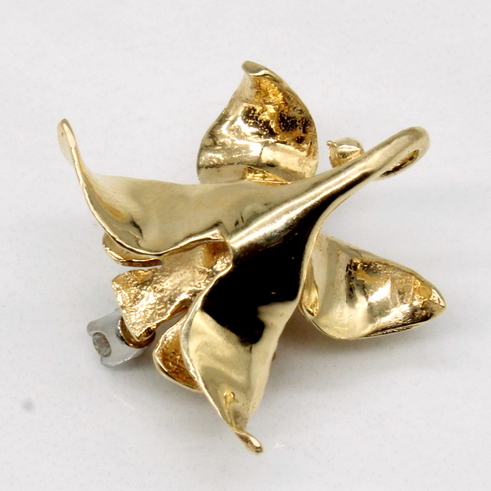 Diamond Easter Lily 14k Pendant | 0.05ct |
