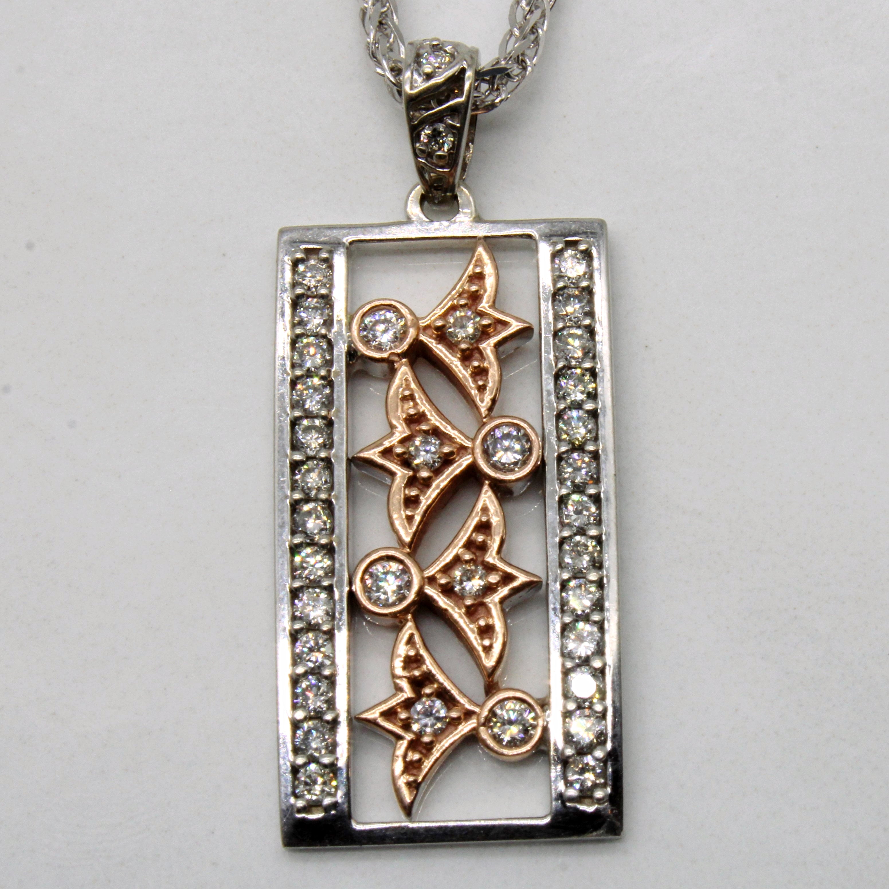 Diamond Pendant & Necklace | 0.40ctw | 19" |