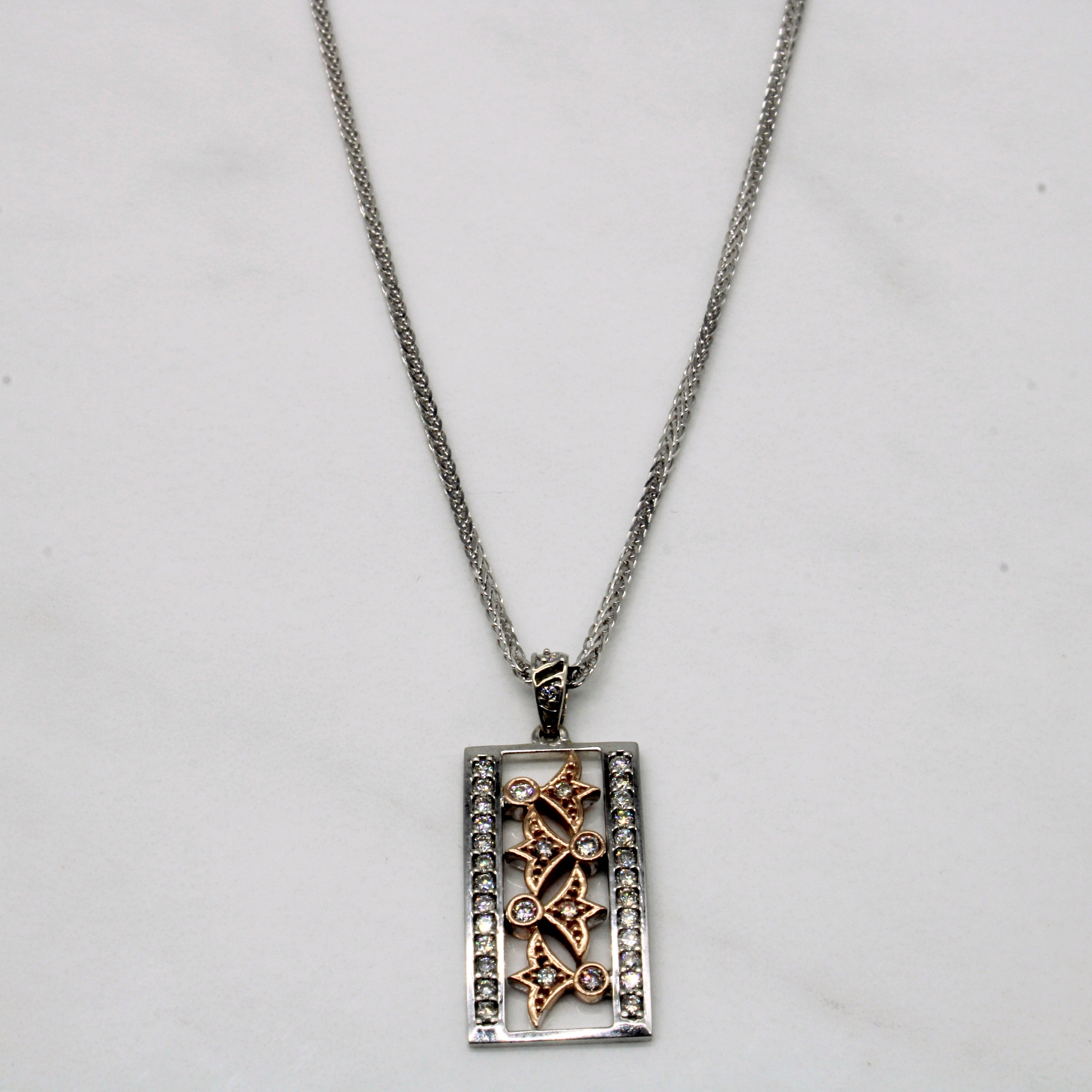 Diamond Pendant & Necklace | 0.40ctw | 19" |