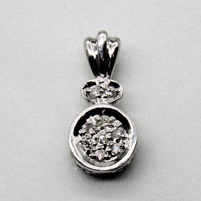 Cluster Set Diamond Pendant | 0.09ctw |