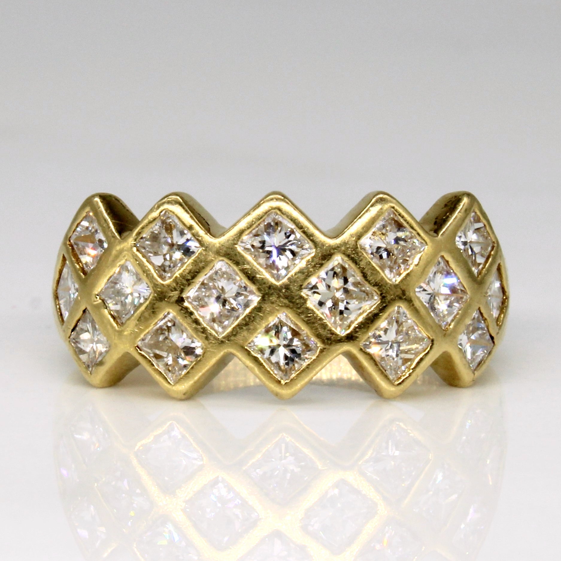 Flush Set Diamond Ring | 1.50ctw | SZ 5.5 |