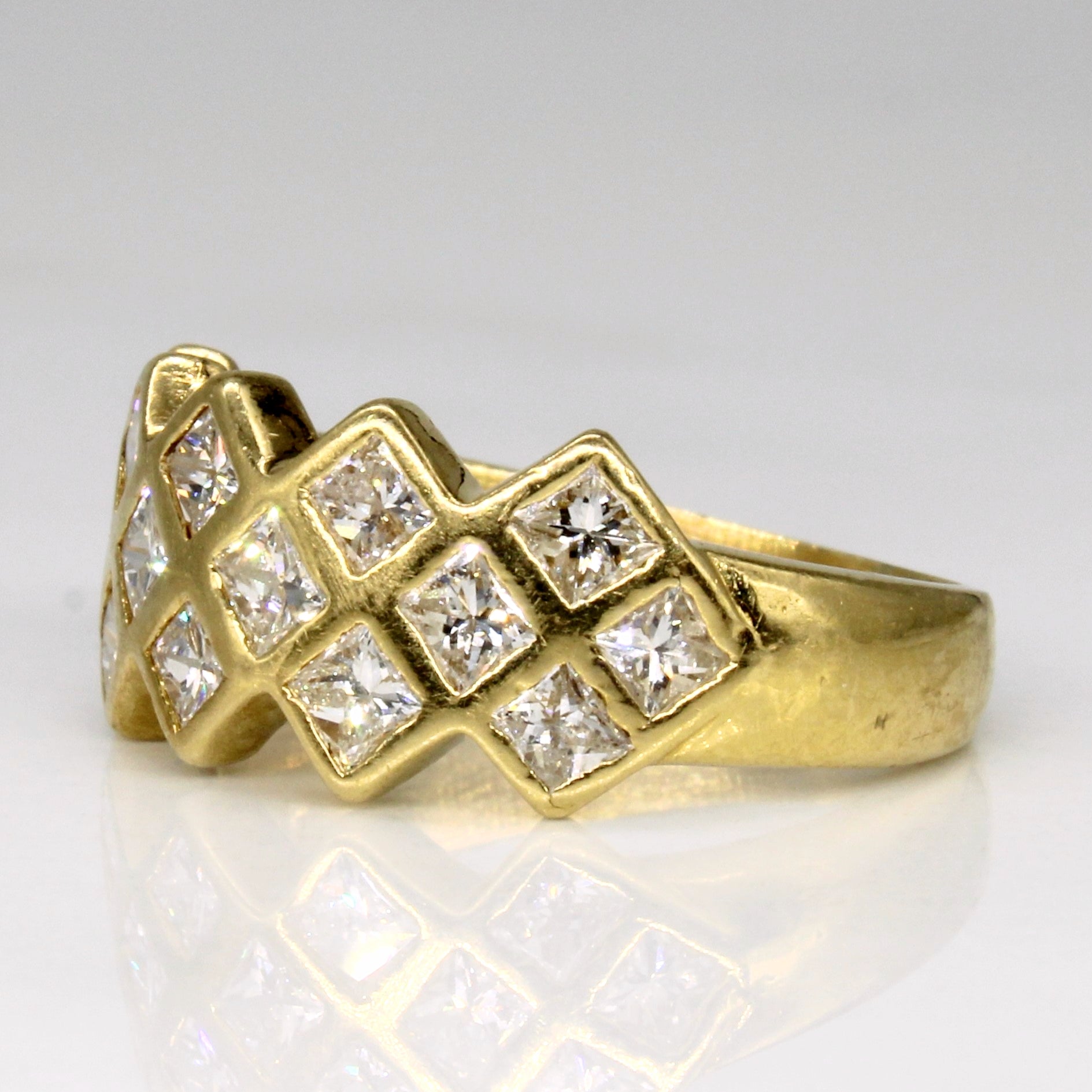 Flush Set Diamond Ring | 1.50ctw | SZ 5.5 |