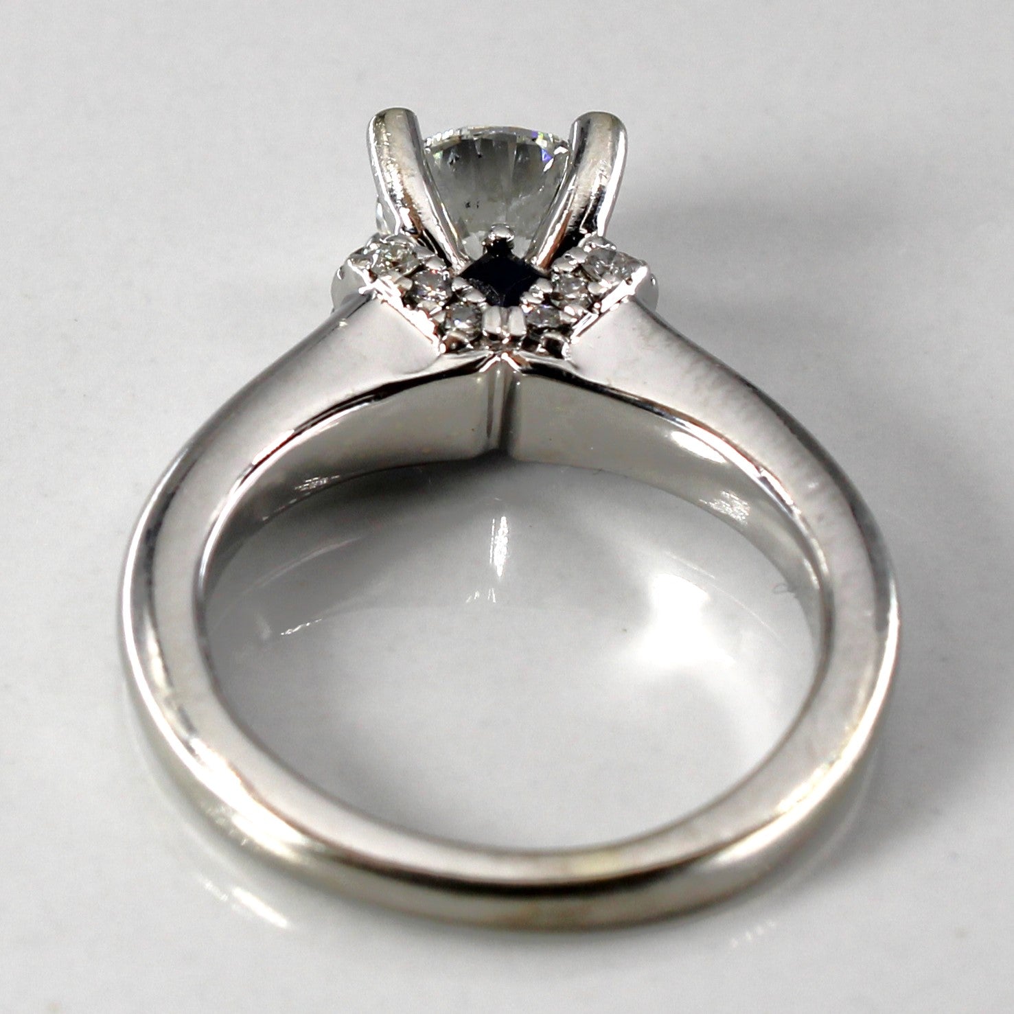High Set Diamond Engagement Ring | 1.08ctw SI2 H | SZ 4 |
