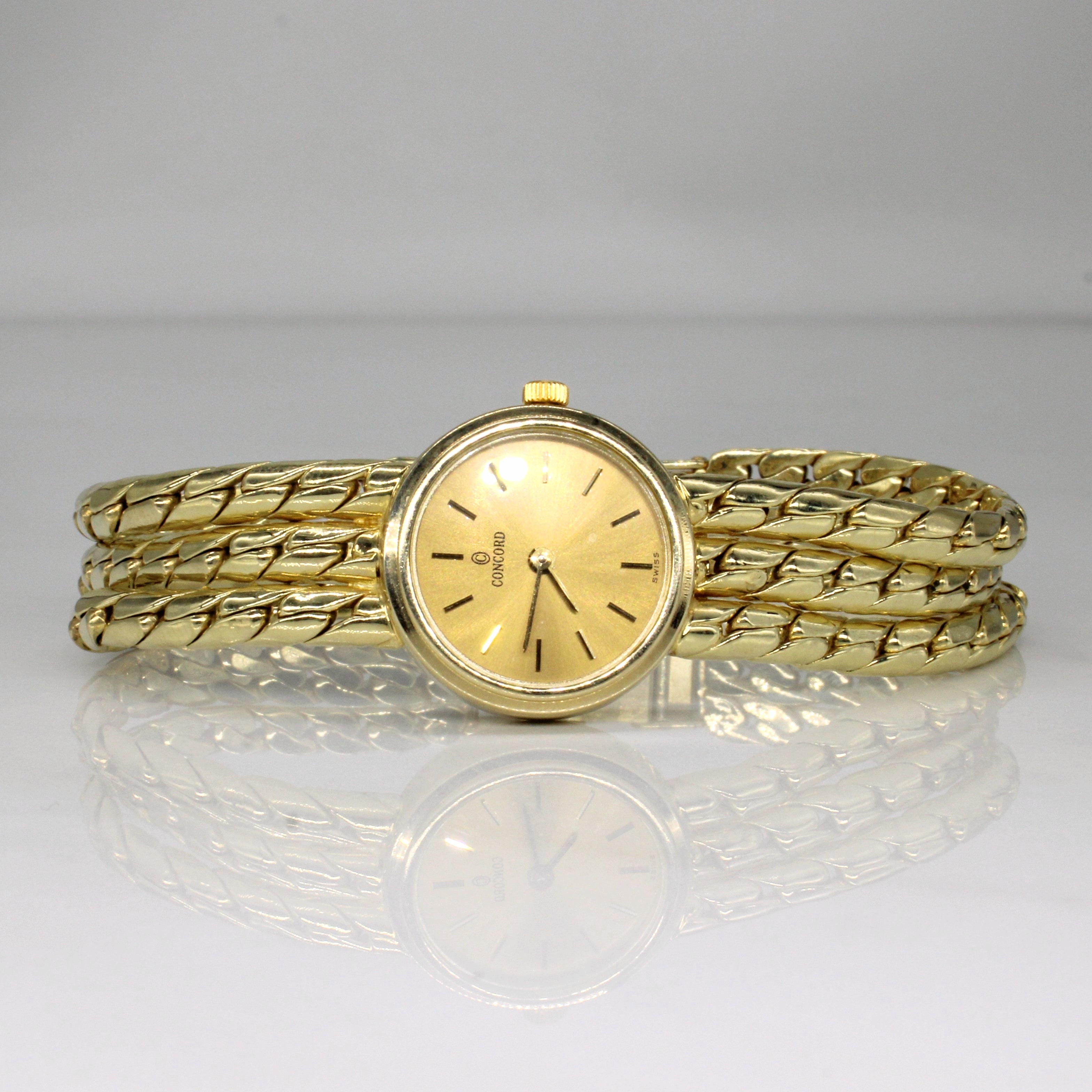 Concord 14k Yellow Gold Watch | Adjustable 6.5 - 7" |