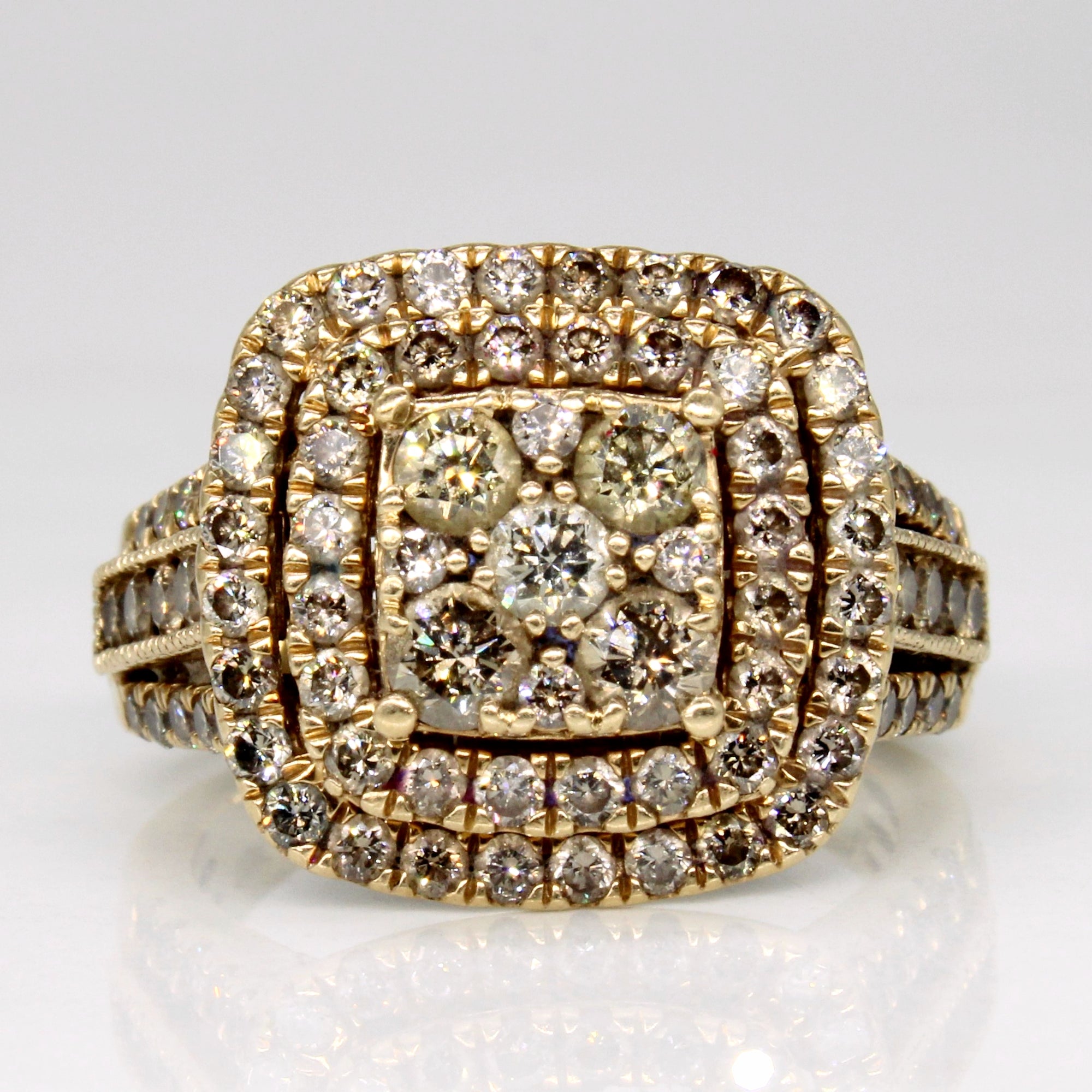 Chocolate Diamond Cluster Ring | 2.03ctw | SZ 7 |