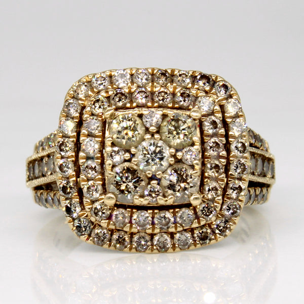 Chocolate Diamond Cluster Ring | 2.03ctw | SZ 7 |