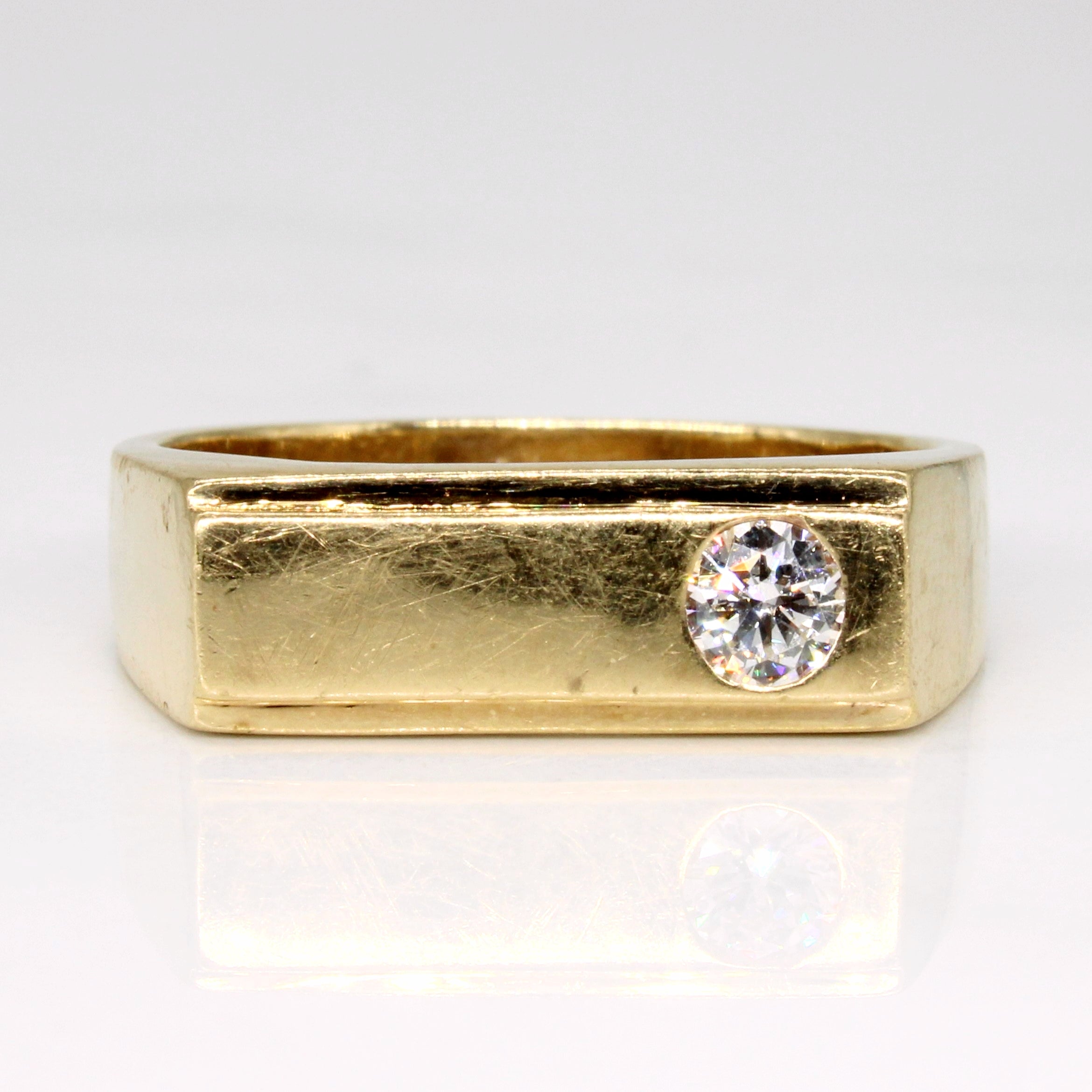 Bague sertie de diamants à fleur | 0,23 ct | Taille 9,5 | 
