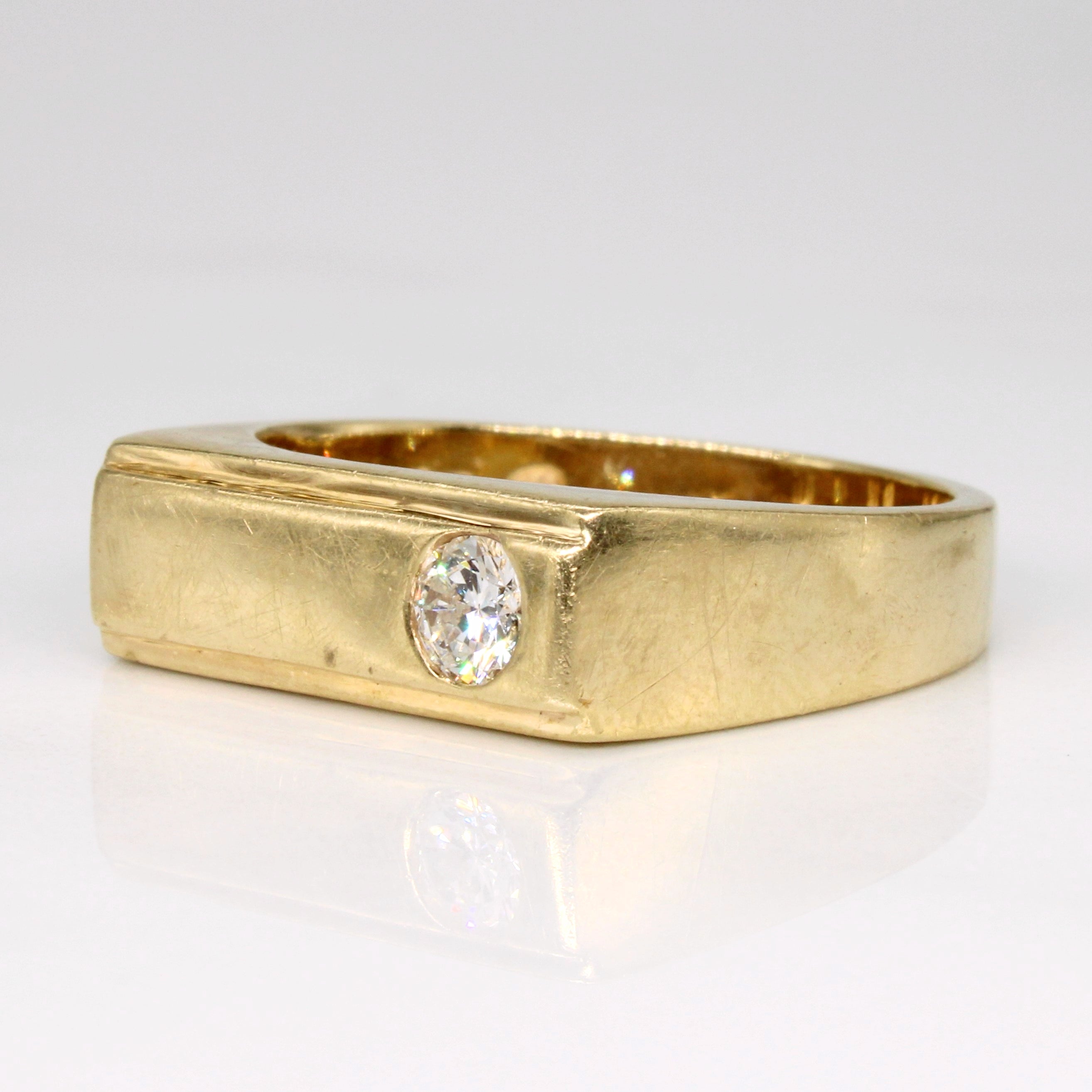 Bague sertie de diamants à fleur | 0,23 ct | Taille 9,5 | 
