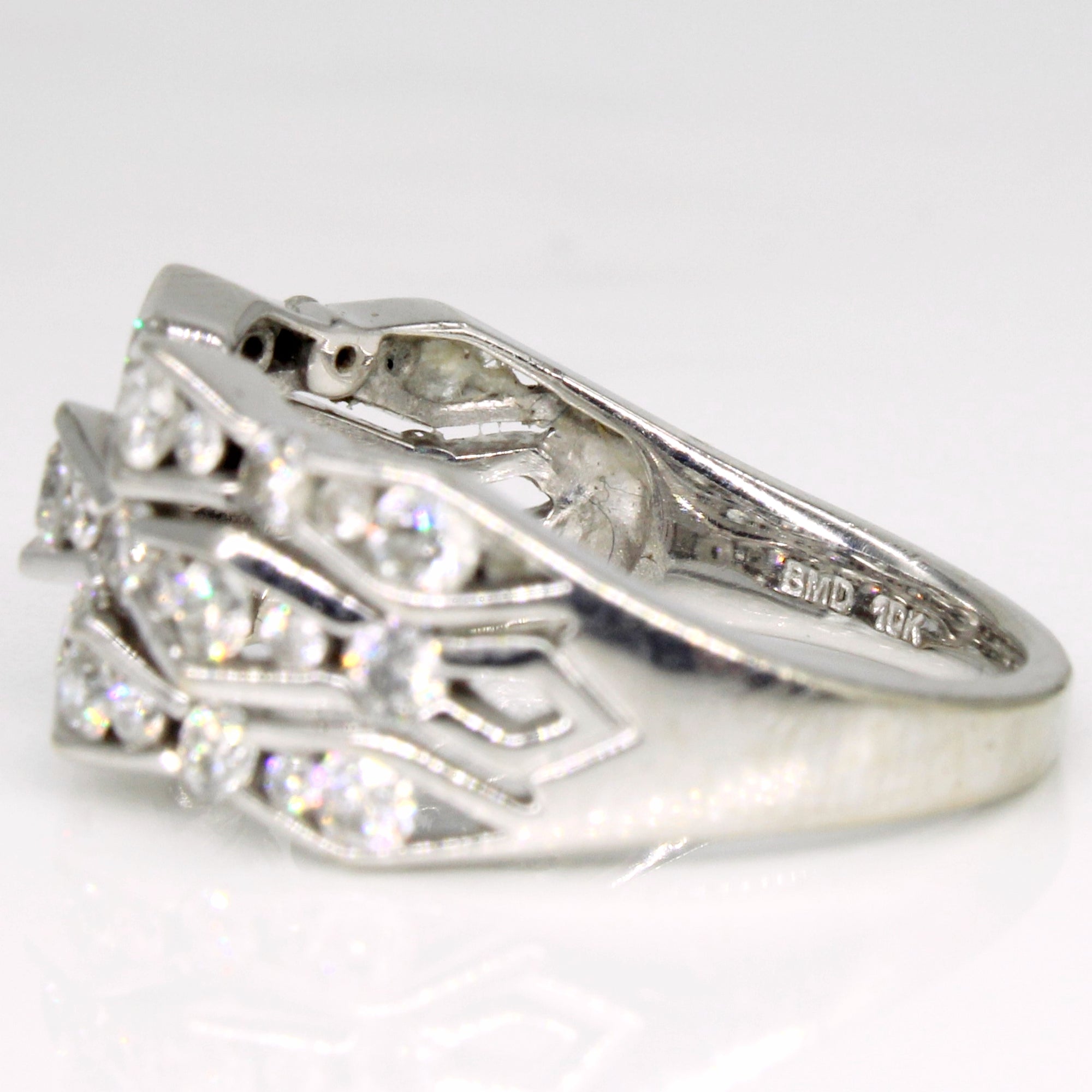 Diamond Cocktail Ring | 0.76ctw | SZ 6.25 |