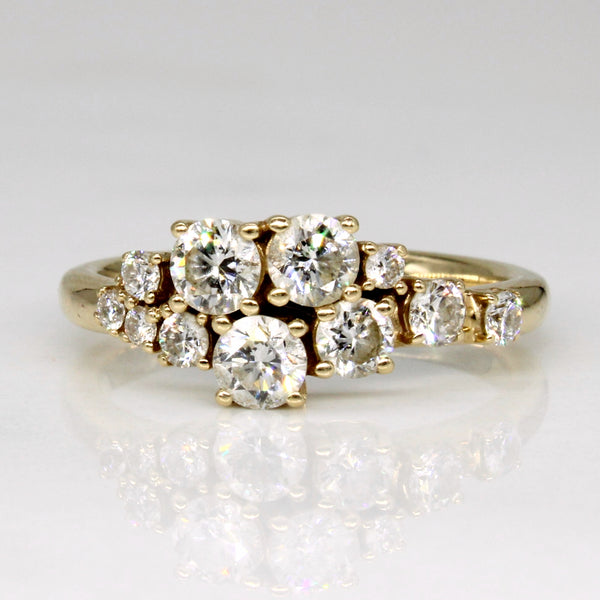 Diamond Cocktail Ring | 0.63ctw | SZ 4.75 |