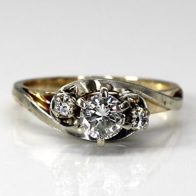 Three Stone Diamond Ring | 0.42ctw| SZ 5.75 |