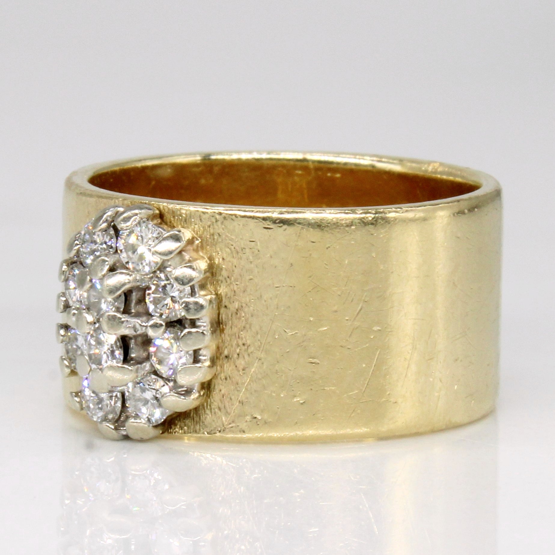 Diamond Cluster 14k Ring | 0.35ctw | SZ 6.75 |