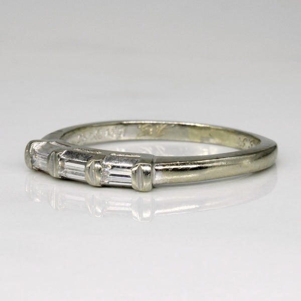 Baguette Cut Diamond Ring | 0.10ctw | SZ 7.25 |