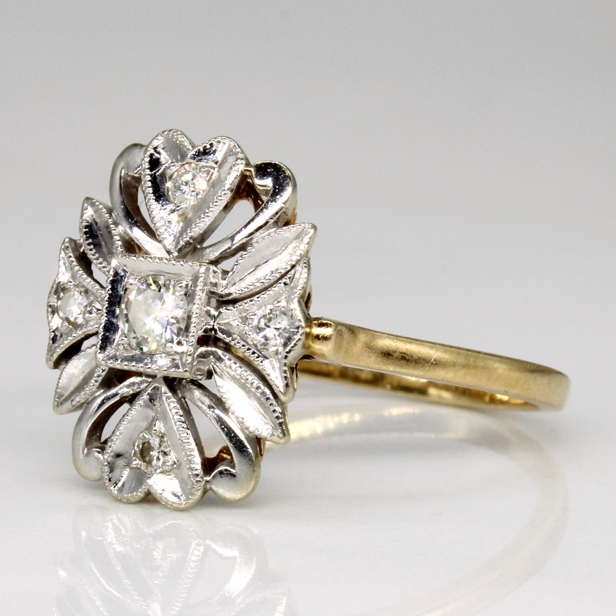 Diamond Cocktail Ring | 0.20ctw | SZ 8.25 |