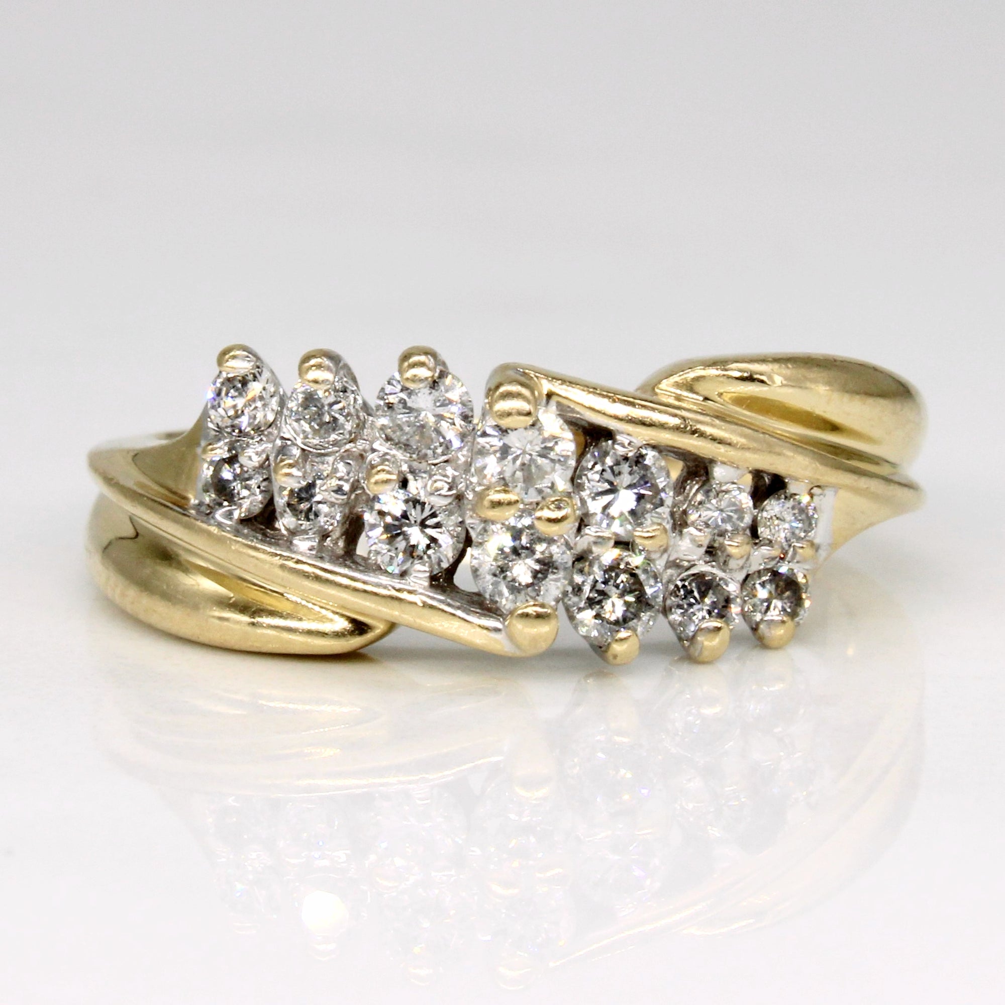 Diamond Waterfall Ring | 0.40ctw | SZ 6.75 |