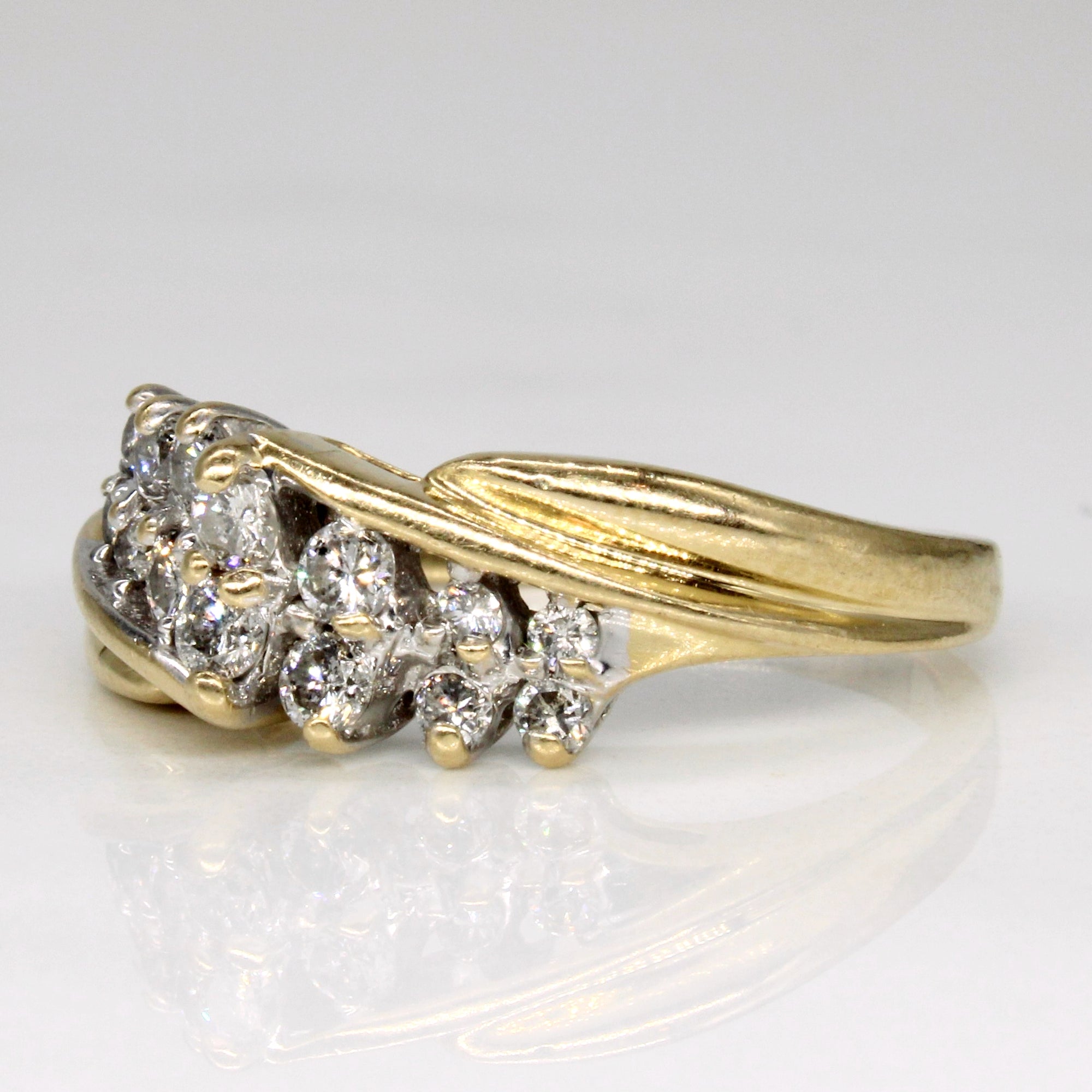 Diamond Waterfall Ring | 0.40ctw | SZ 6.75 |