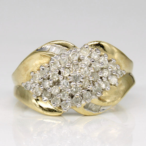 Diamond Cocktail Ring | 0.35ctw | SZ 8 |