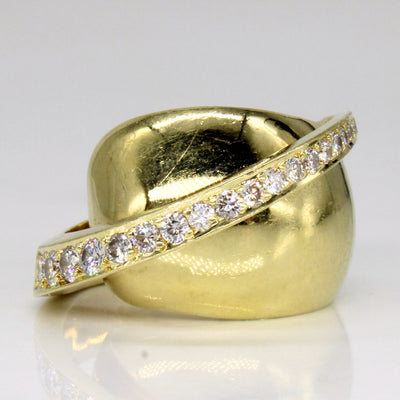 Graduated Diamond 18k Ring | 0.56ctw | SZ 5.75 |